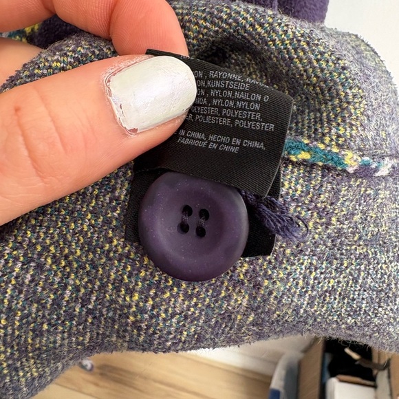 LIKE NEW- ANTHROPOLOGIE - MOTH- Printed Chenille Jacket - Picture 6 of 7